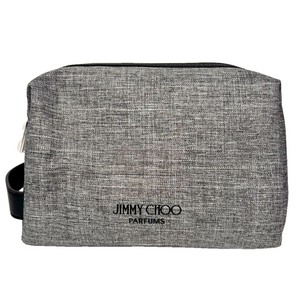 Jimmy Choo Unisex Grey black Toiletry Pouch